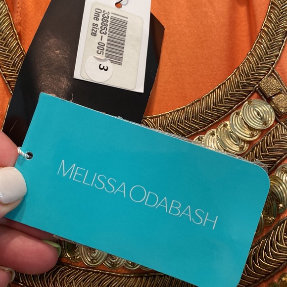 Melissa Odabash Beach Maxi Dress Sanela style one size w/ aztec embroidery- #5 - Picture 6 of 8
